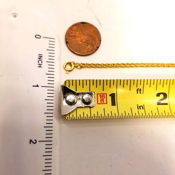 Black Hills Gold 10KT 12KT pink green yellow gold leaves teardrop necklace chain - Picture 8 of 12